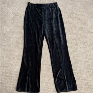 Derek Heart Black Velvet Wide Leg Pants